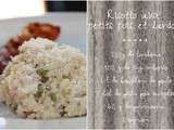 Risotto aux petits pois et lardons