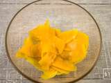 Pickles de butternut au vinaigre de mangue