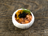 Tartare de saumon et oursin