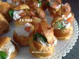 Petits choux a la mousse de thon