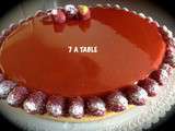 Tarte entremet framboise