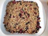 Crumble aux fruits rouges