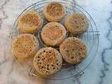 Crumpets au levain intégral T150 gp ou au levain d'orge gp/pl