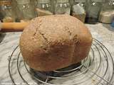 Pain au levain naturel à la Map, farine d’orge mondé et farine italienne Fibepasta Ig bas