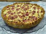 Quiche sans gluten au jambon, champignons, feta, courgettes Ig bas