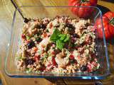 Salade de crevettes et quinoa à la crème de fenouil