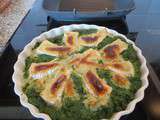 Tarte d'épinards sans pâte gratinée au camembert