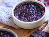 Clafoutis chocolat - groseilles