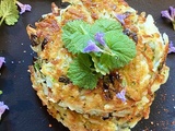 Rösti au lierre terrestre et ciboulette sauvage