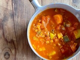 Soupe de tomates et lentilles à la marocaine