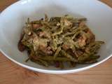 Carbonara de haricot vert