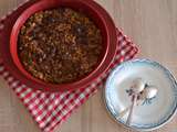 Crumble poire chocolat