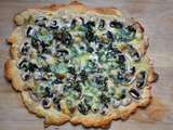 Pizza blanche Champignons de Paris et Ail des ours