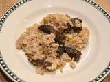 Risotto de poireau aux morilles