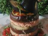 Mille-feuilles d'aubergine et tomates