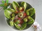 Salade fleurie quinoa tomate radis avocat