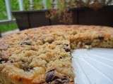 Gâteau crumble aux poires et au chocolat