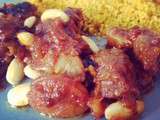 Tajine d'agneau aux abricots secs et aux amandes