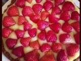 Tarte au lemon curd et fraises