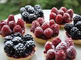 Tartelettes mûres et framboises