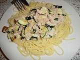 Spaghettis aux courgettes et thon