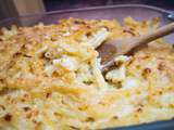 Gratin de macaronis au fromage