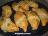 Croissants feuilletés salés