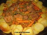 Tajine veau, petits-pois-carottes