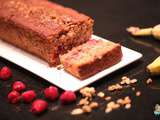 Banana bread sans gluten muesli framboises