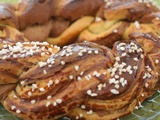 Brioche tressée menthe chocolat