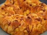 Brioche tressée pommes amandes au caramel au beurre salé