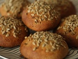 Buns de seigle au miel et graines de tournesol