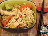 Chow mein au poulet