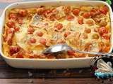 Clafoutis de tomates cerises au bleu