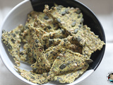 Crackers sans farine aux graines et curry (pas à pas en photos)