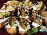 Crostini figues miel fromage