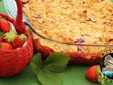 Crumble aux fraises et amandes effilées en vidéo