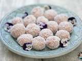 Energy balls framboises coco