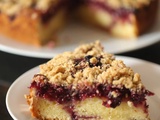 Gâteau crumble aux cerises