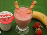 Glace minute fraise banane au yaourt