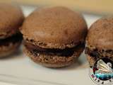 Macarons au chocolat au lait et fève tonka