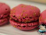 Macarons framboises pistaches