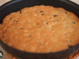 One pan cookie cranberries pépites de chocolat blanc