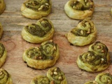 Palmiers pesto pignons (pas à pas en photos)