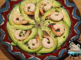 Salade avocats crevettes aux agrumes