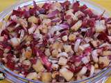 Salade Carmine poires noisettes