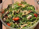 Salade de roquette au poulet