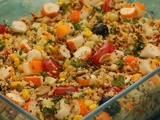 Salade fraîche quinoa surimi