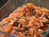 Saumon gravlax aux 4 épices