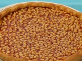 Tarte abricots pignons